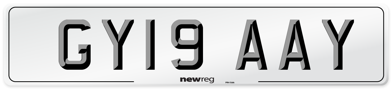 GY19 AAY Number Plate from New Reg